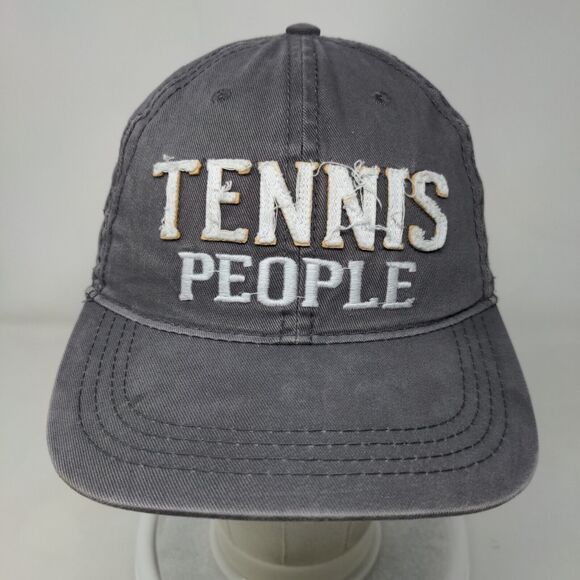 Tennis People Slideback Hat Gray OSFA Adjustable Embroidered We People - Picture 2 of 10